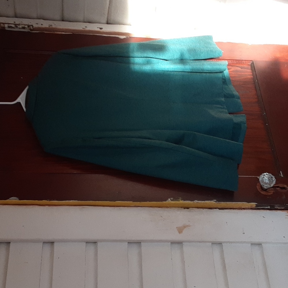The Limited sz XL green blazer polyester and rayon blend NWT Pit To Pit 22 Inche - Picture 7 of 7